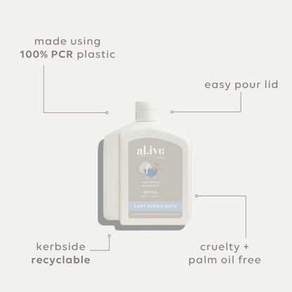 650Ml Bubble Bath Refill - Apple Blossom