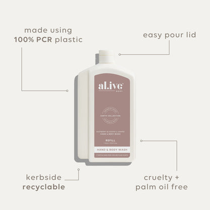 1 Ltr Wash Refill - Raspberry Blossom & Juniper