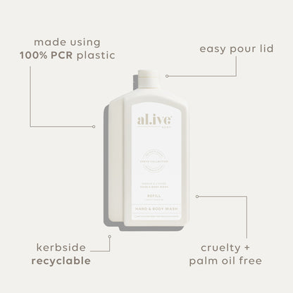 Mango & Lychee Hand & Body Wash Refill Pouch 1L