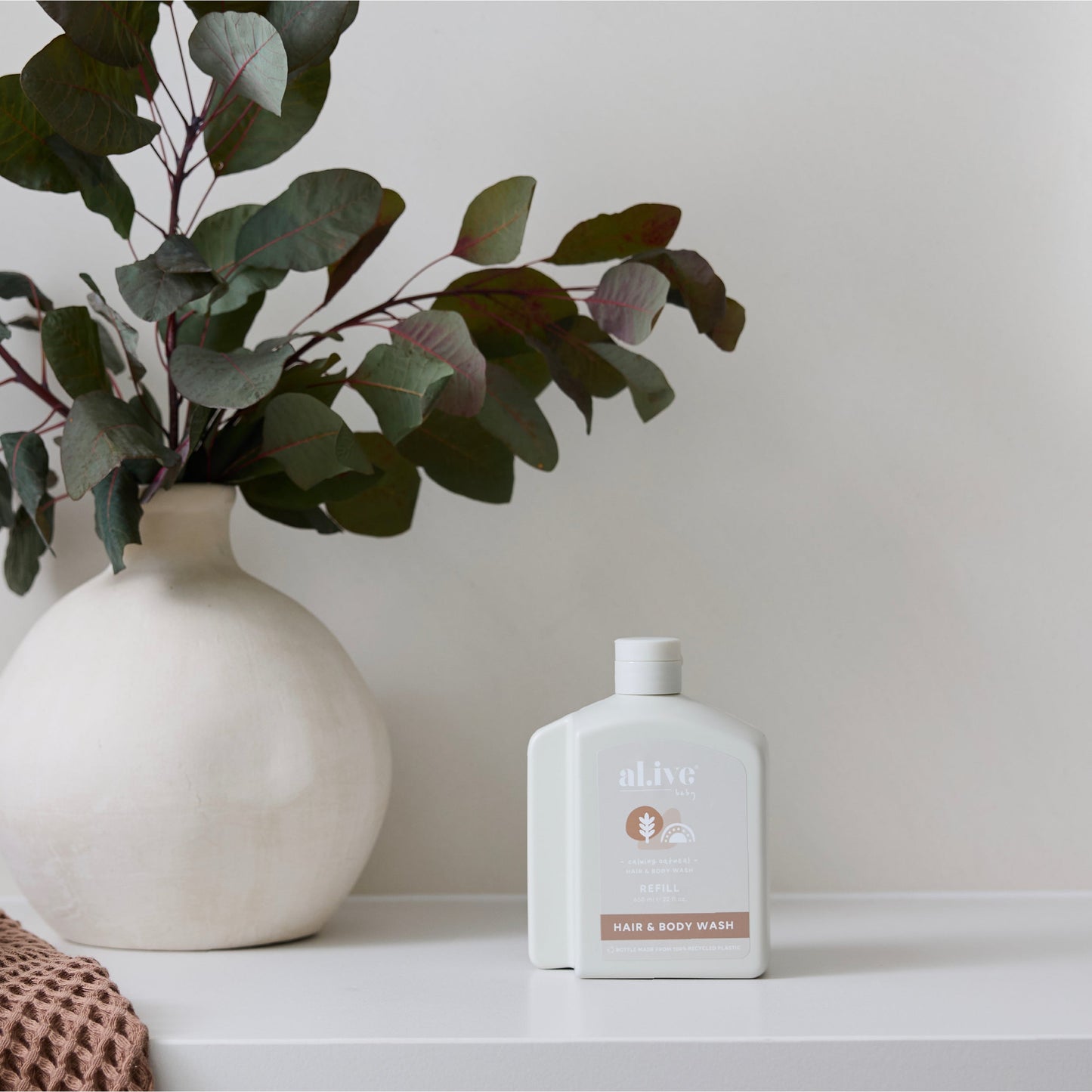 650Ml Baby Wash Refill - Calming Oatmeal