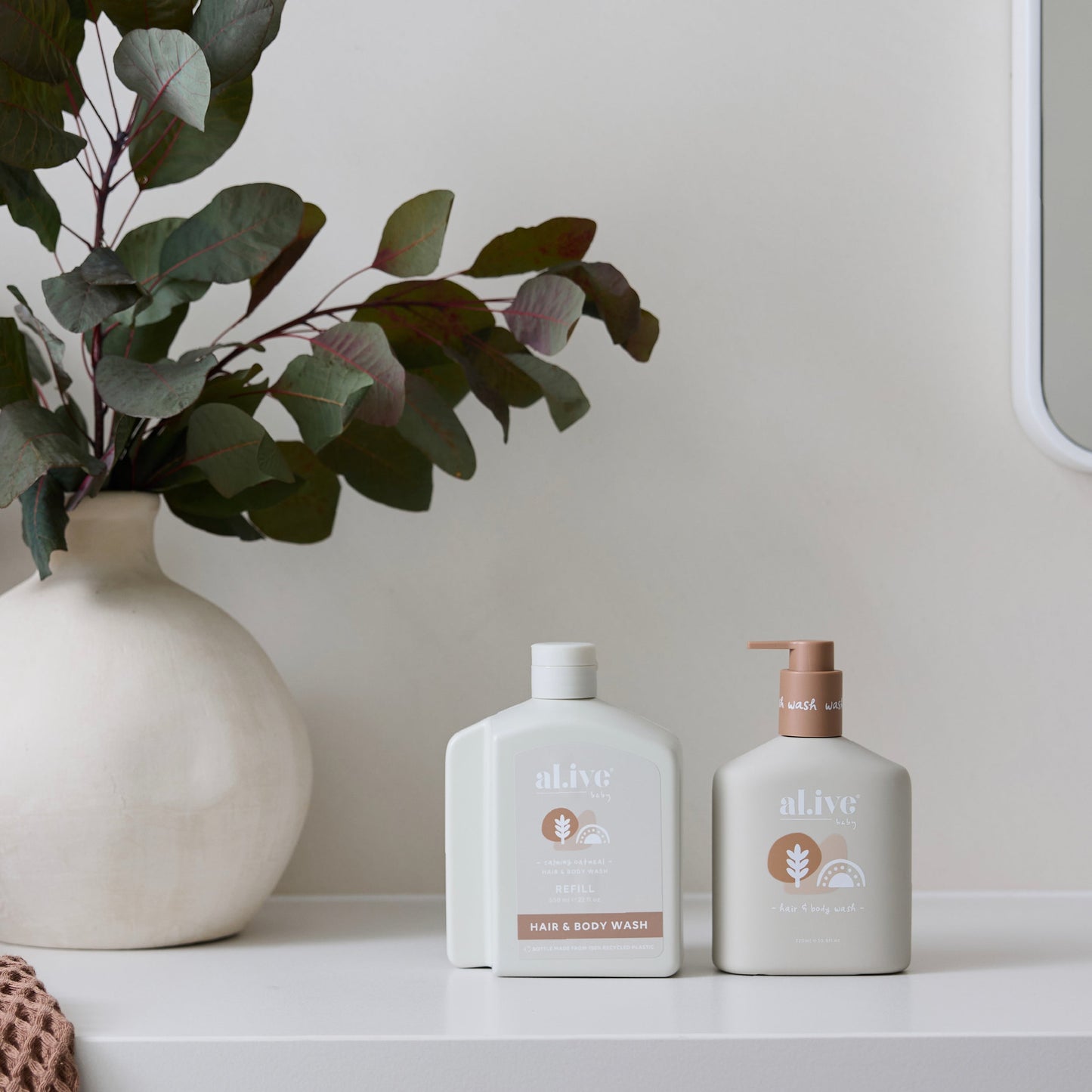 650Ml Baby Wash Refill - Calming Oatmeal