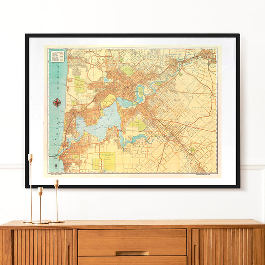 Decorative Poster - Map Of Perth