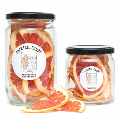 Dehydrated Grapefruit Halves - Large Glass Jar - 70g