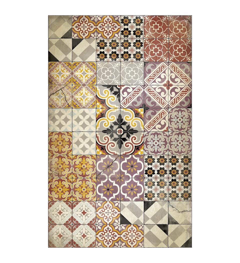 Original Eclectic Spring Modern Vinyl Rug Lifestyle