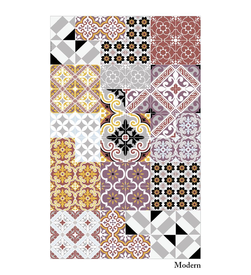 Original Eclectic Spring Modern Vinyl Rug Packshot