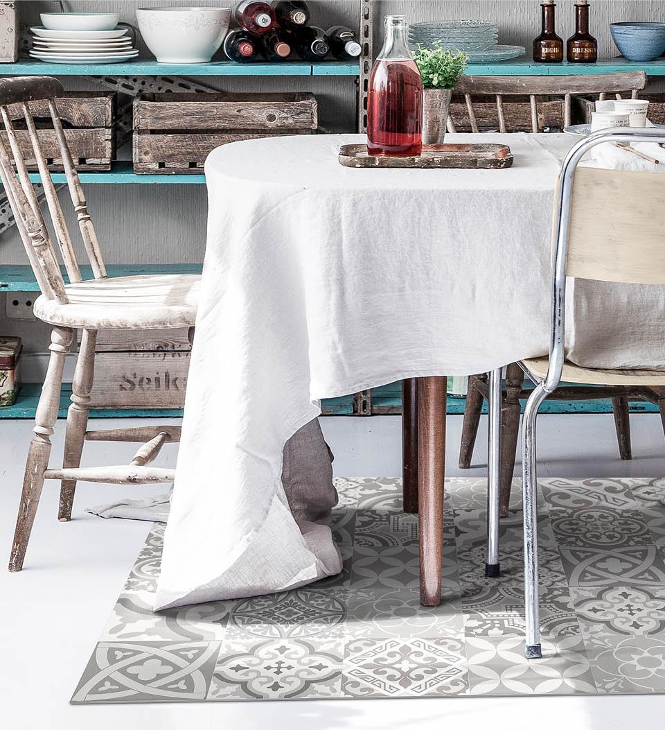 Eclectic Natural Modern Vinyl Rug Lifestyle Alternative