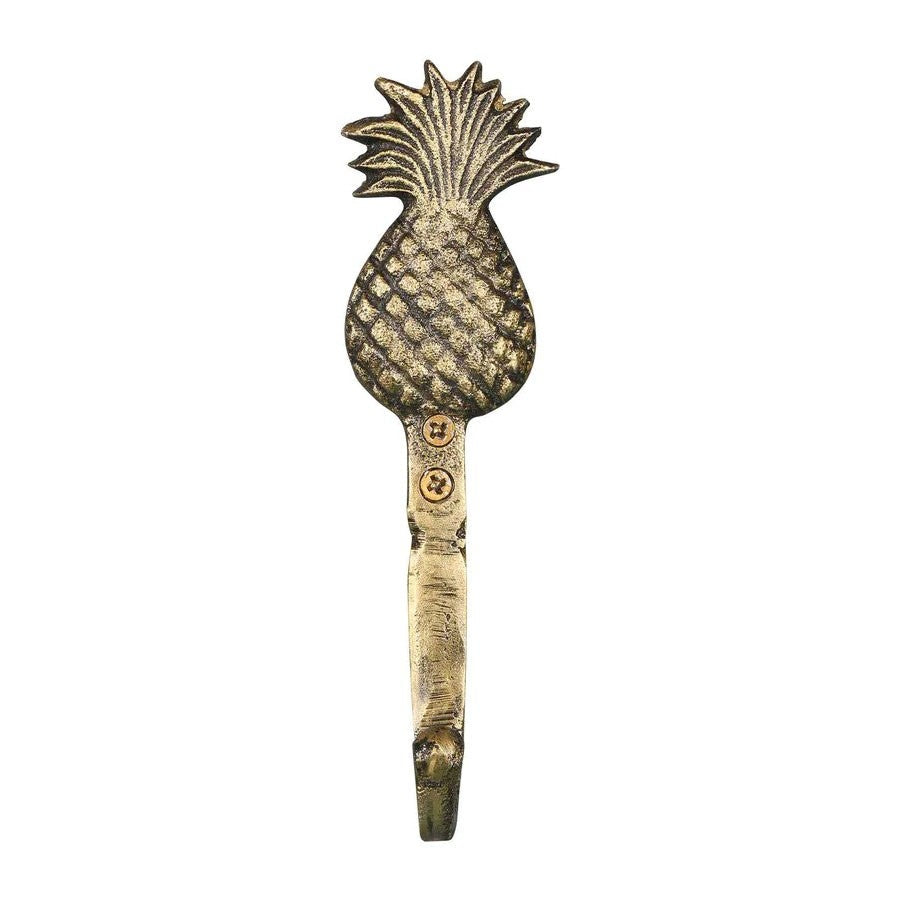 Pineapple Wall Hook Antique Brass