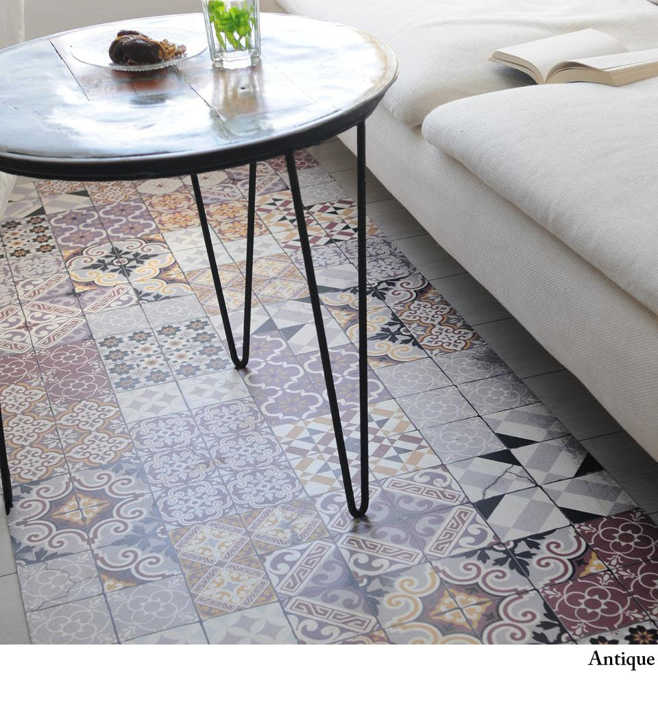 Original Eclectic Spring Modern Vinyl Rug Alternative View