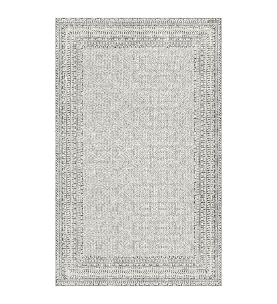 Emilia White Vinyl Rug Packshot