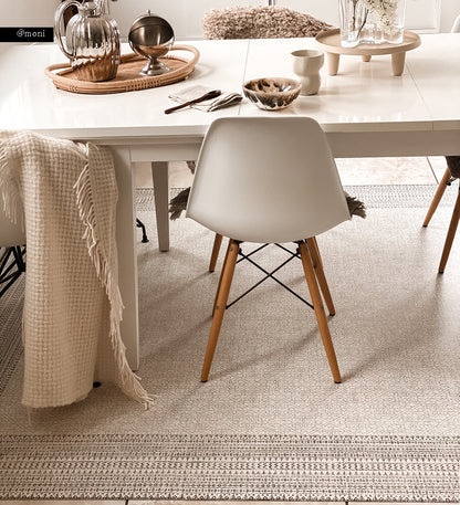 Emilia White Vinyl Rug Alternative Lifestyle