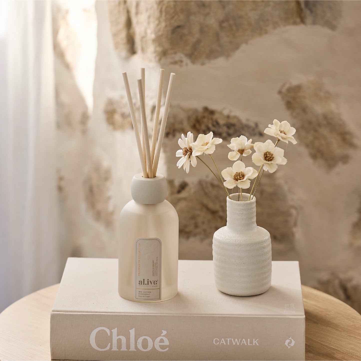 Alive Body Reed Diffuser - Sea Cotton & Coconut styled image
