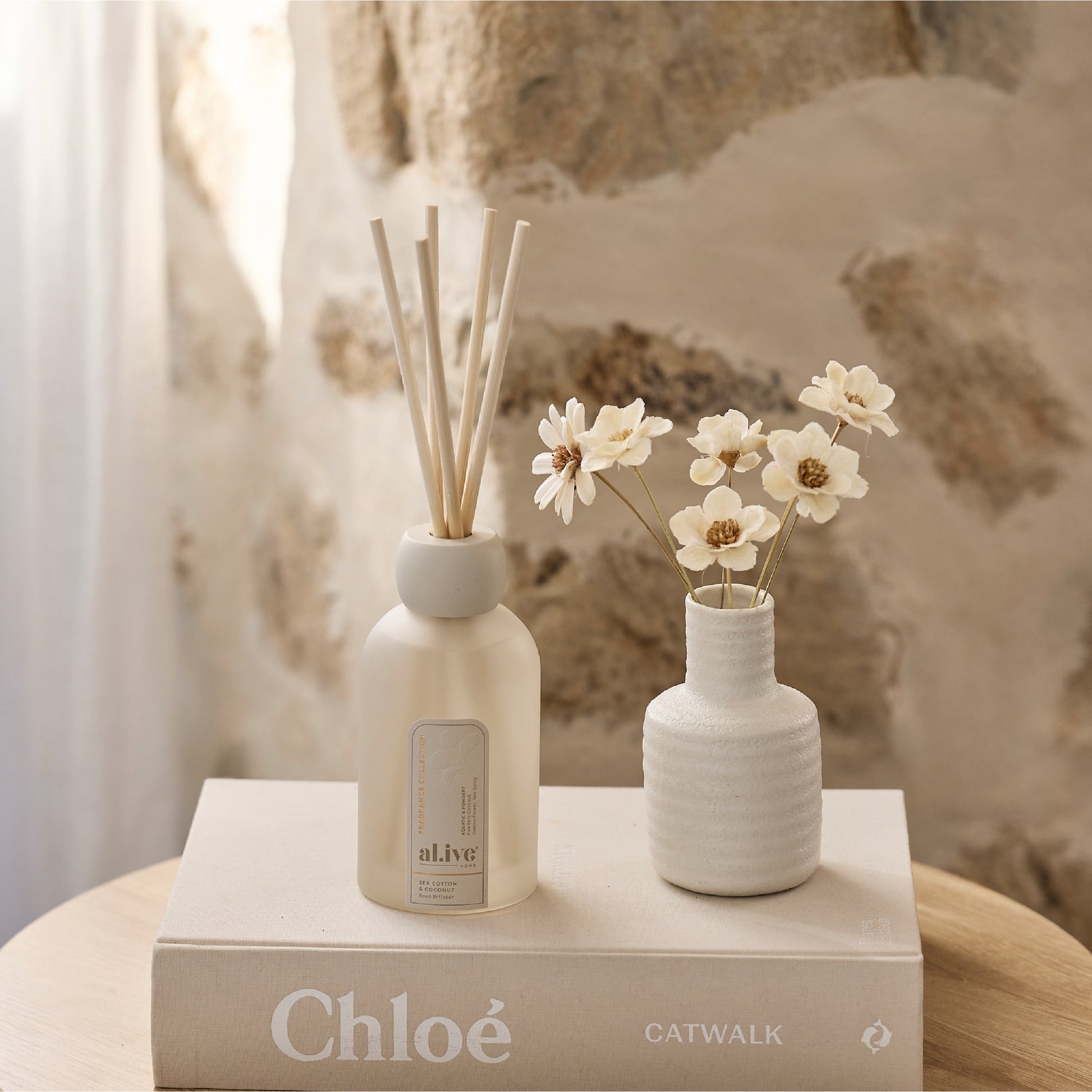 Alive Body Reed Diffuser - Sea Cotton & Coconut styled image