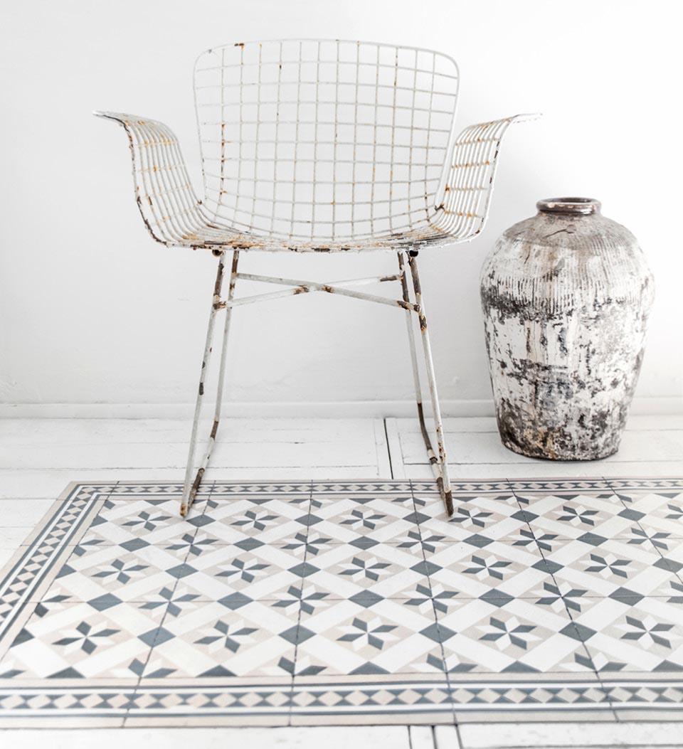 Gothic Powder Concrete vinyl rug lifestyle
