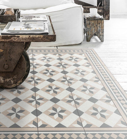 Gothic Powder Concrete vinyl rug detail
