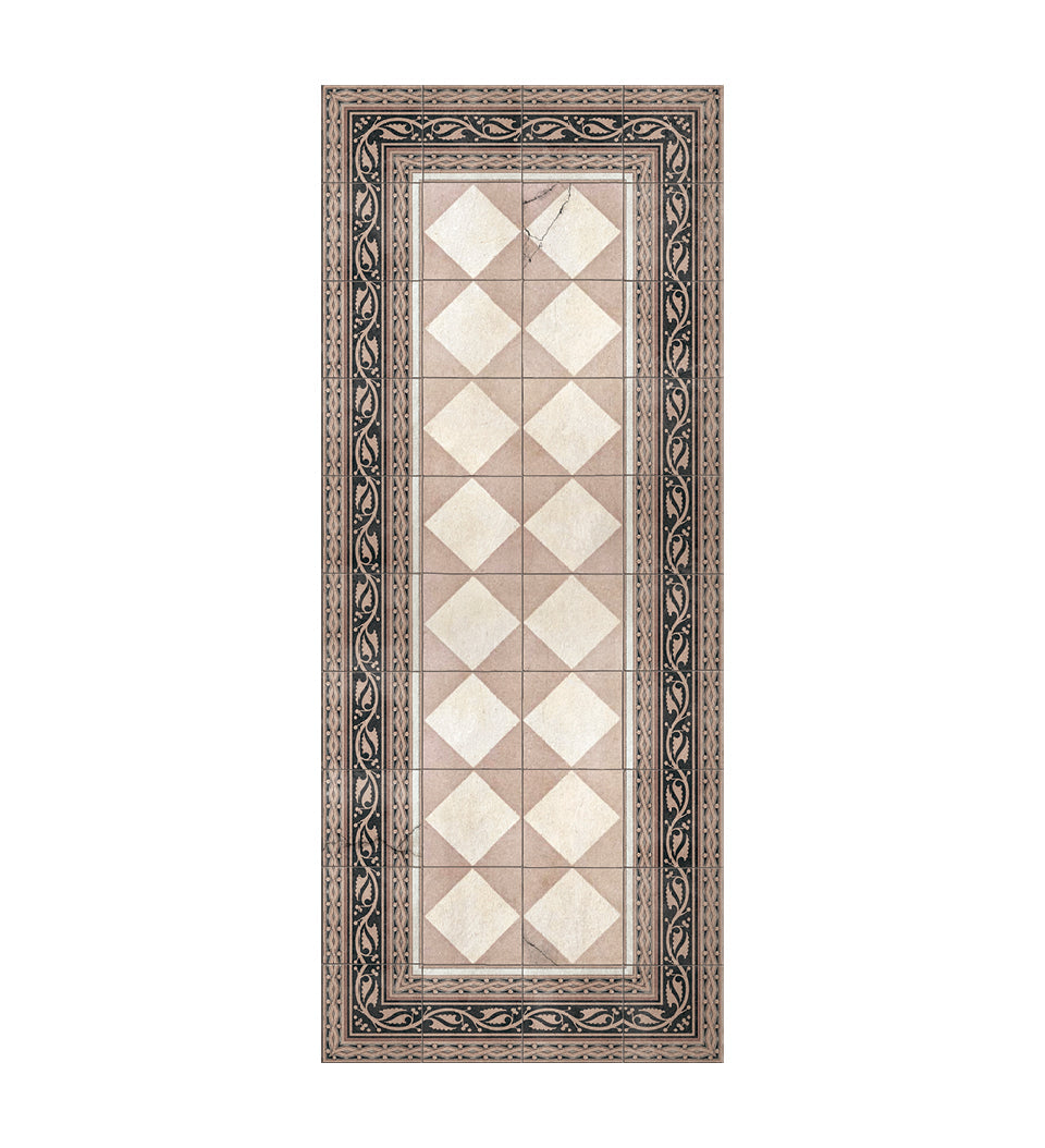 Gambit Queen Blush Antique Vinyl Rug Packshot