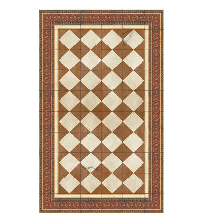 Gambit Queen Camel Antique Vinyl Rug Packshot