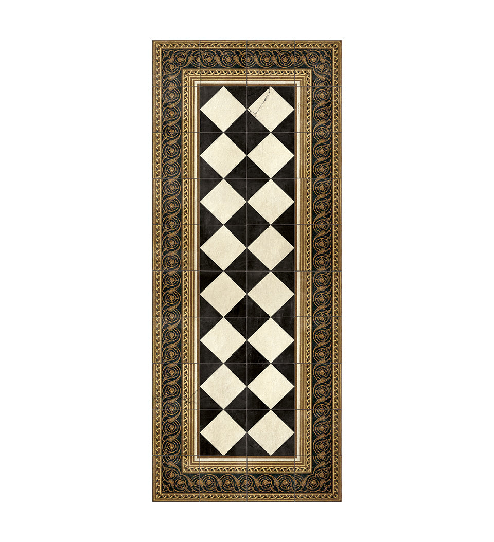 Gambit Queen Ink Antique Vinyl Rug Packshot