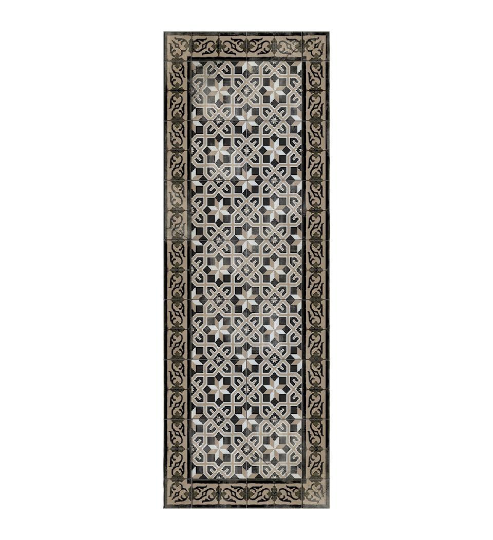 Gothic Ancient Tile Antique vinyl rug packshot