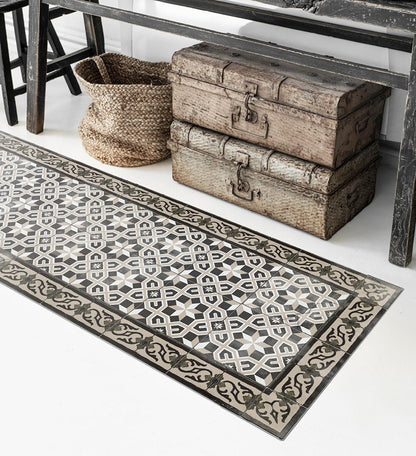 Gothic Ancient Tile Antique vinyl rug detail