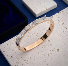 Jrsba Rose Crystal Rockstud Bangle