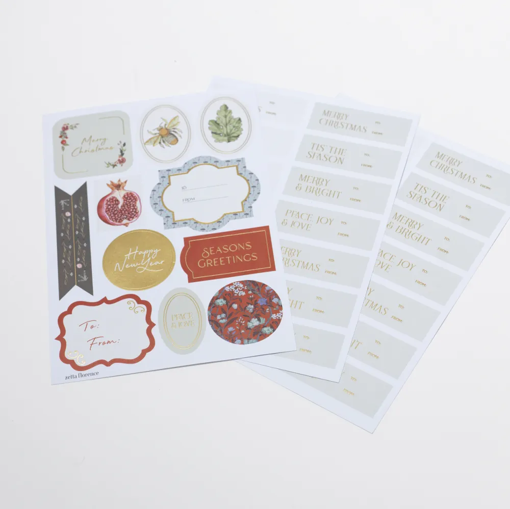 Stickers - Season Greetings - 3 Sheets