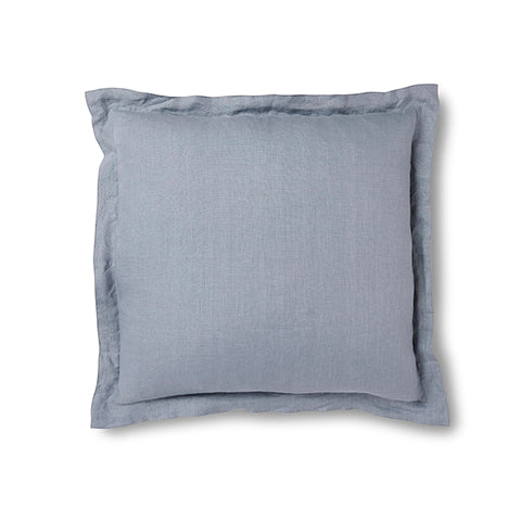 Riley Light Blue Linen Cushion 55Cm