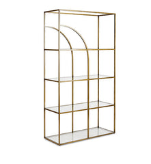 Ponte Brass Arch Shelves