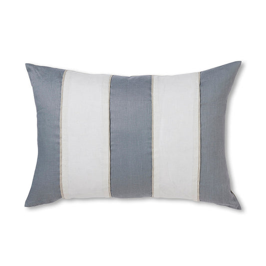 Riley Light Blue Patch Cushion 40X60Cm