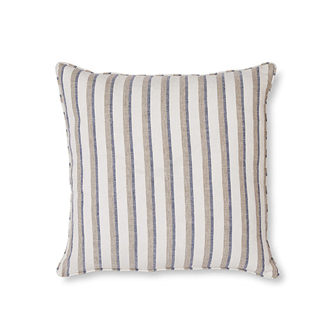 Hampton Blue / Taupe Stripe Cushion