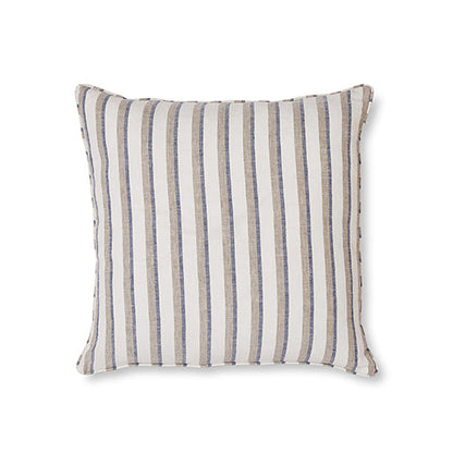 Hampton Blue / Taupe Stripe Cushion