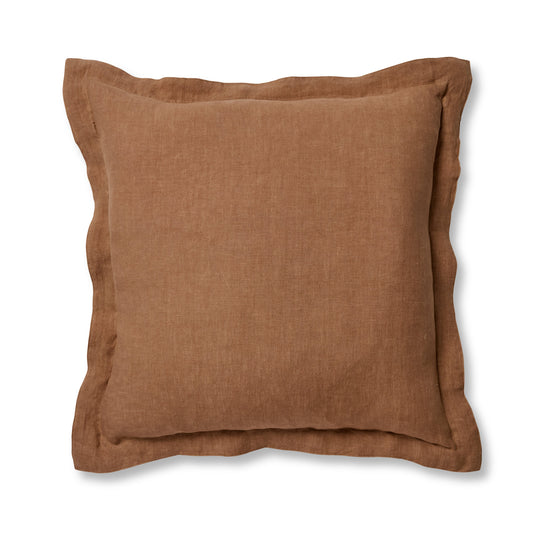Riley Coffee Linen Cushion