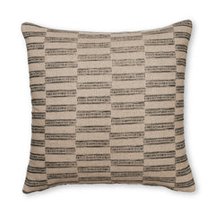 Xavier Black/Natural Linen Cushion 55Cm