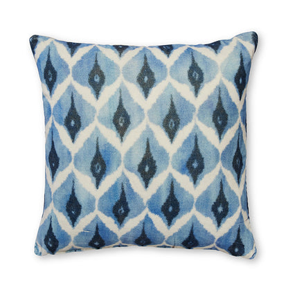 Oslo Blue Velvet Cushion