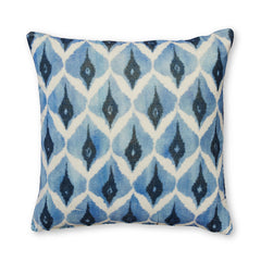 Oslo Blue Velvet Cushion