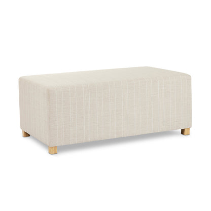 Lisbon Natural Stripe Ottoman 110X60X45Cm