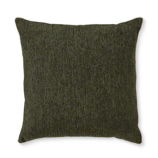 Casey Dark Green Textured Cushion 55Cm