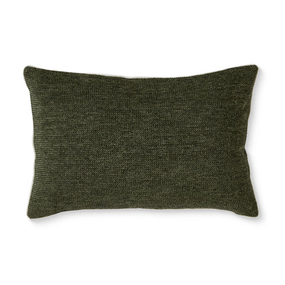 Casey Dark Green Textured Cushion 40X60Cm
