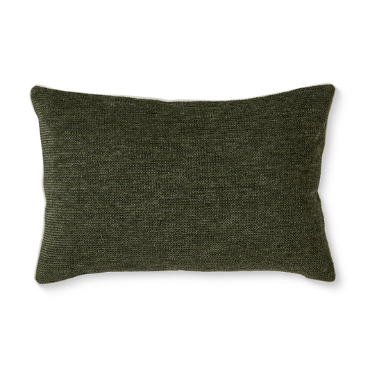 Casey Dark Green Textured Cushion 40X60Cm