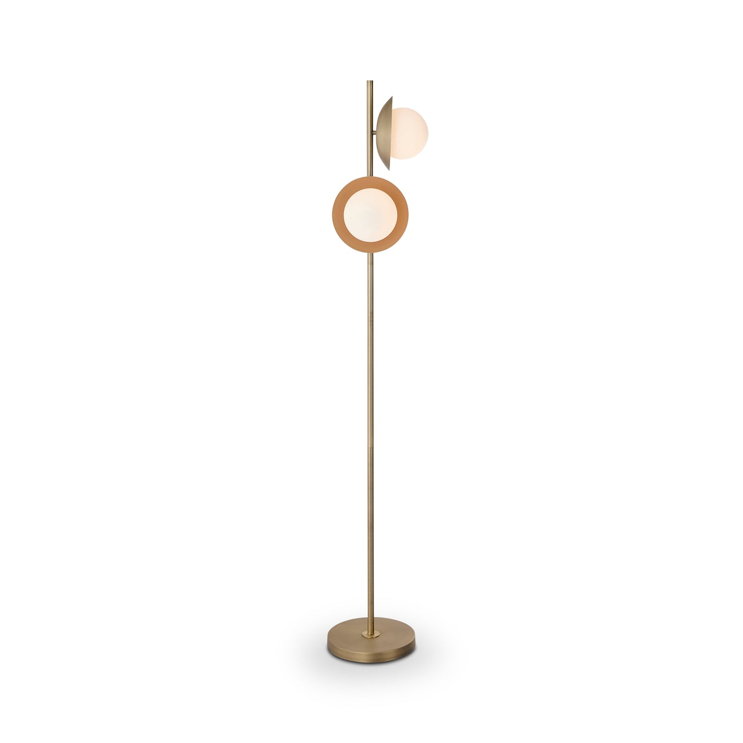 Marlow Antique Brass Floor Lamp