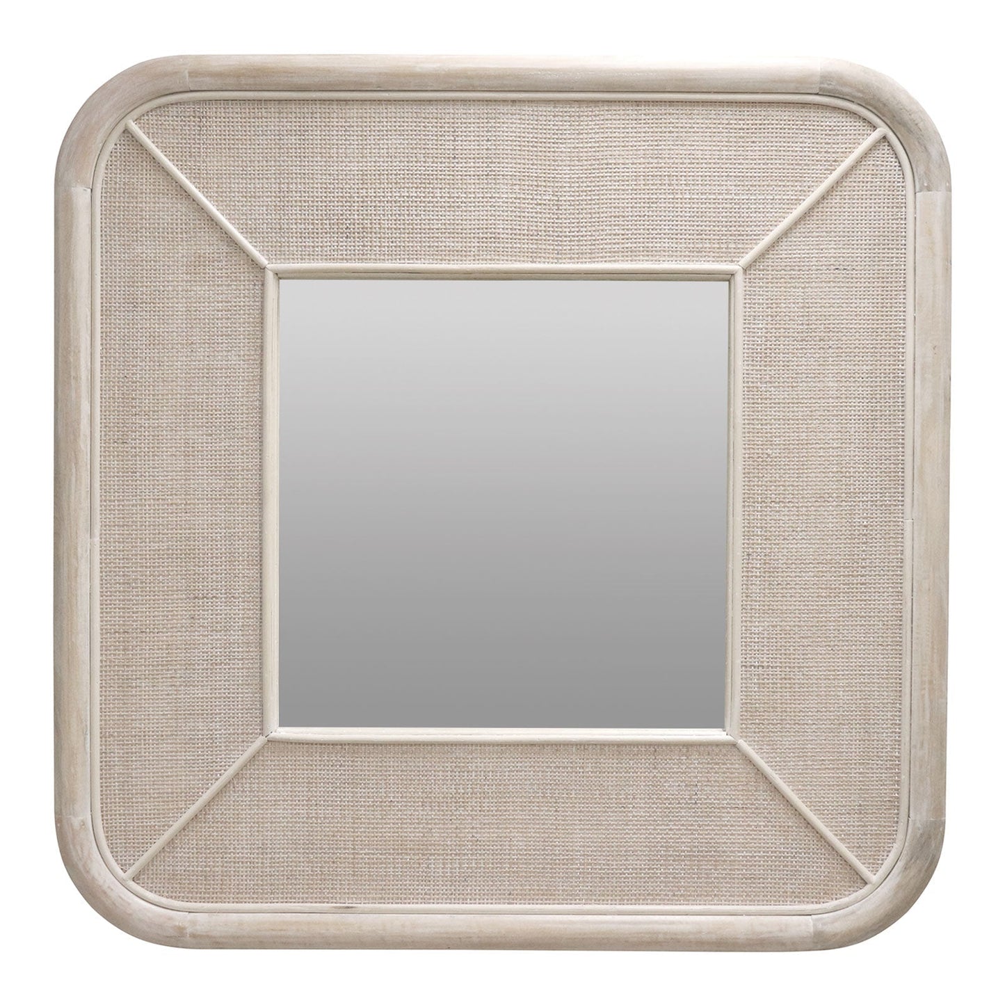 Bermuda White Mirror 100X100X5Cm
