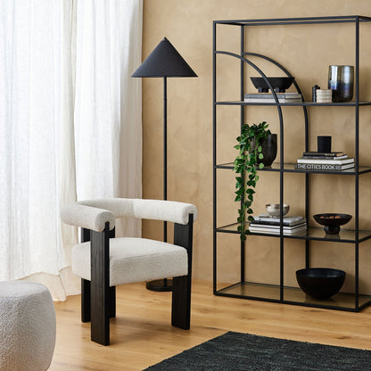 Ponte Black Arch Shelves