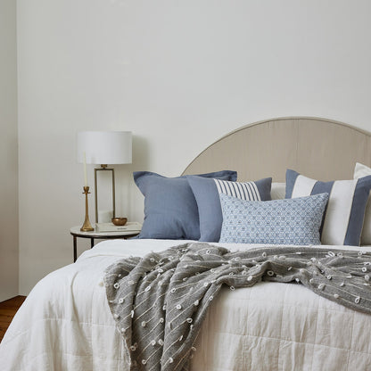Claude Light Blue/White Cushion