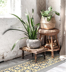 India Sunflower Vinyl Rug