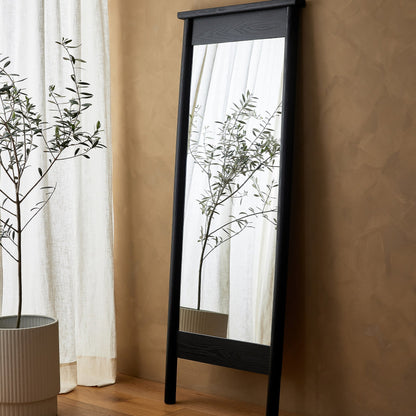 Easton Black Floor Mirror