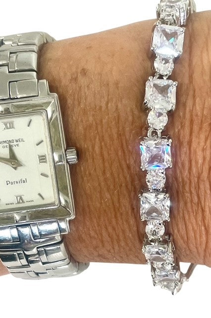 Jdsb Crystal Square Cut Braclet