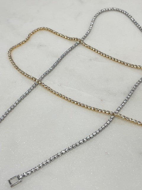 Jg2Mn Gold 2Mm Cubic Necklace