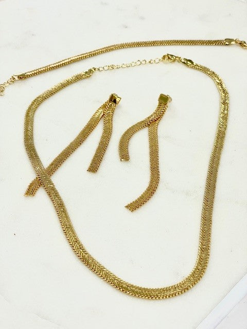 Jgse Gold Plated Slither Earrings