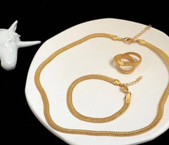 Jgslb Gold Plated Slither Bracelet