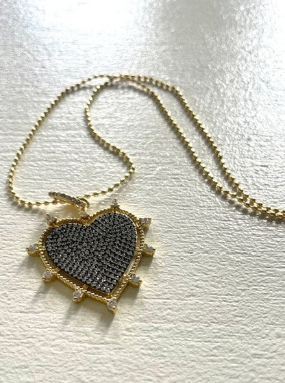 Jmhn Metallic Heart Fine Necklace