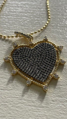 Jmhn Metallic Heart Fine Necklace